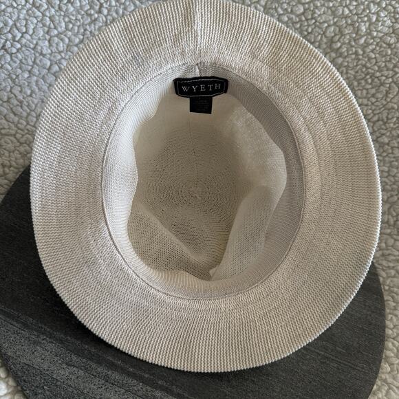 Wyeth Woven Wide Brim Panama Hat - Beige Tan - O/S‎ - Picture 4 of 6